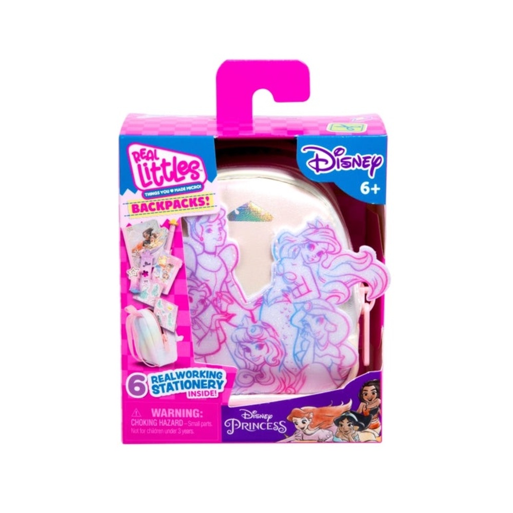 Disney Princess Real Littles Backpack - Pink and White
